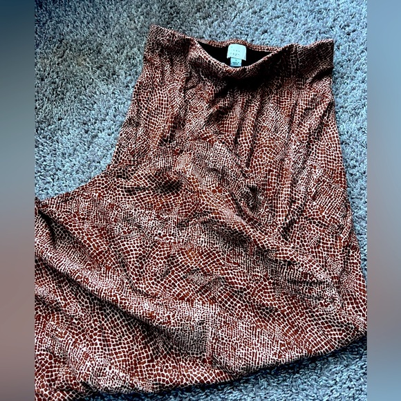 Giraffe Print Midi Skirt main image 1